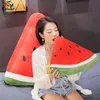 2022 Mignon Pastèque En Peluche Jouet Plante En Peluche Oreillers Kawaii Dessin Animé Fruits Oreiller Peluche Pour Enfants Cadeaux D'anniversaire J220729