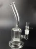 Narghilè Bong in vetro trasparente stile classico con filtri a nido d'ape Pipa da fumo da 18,8 mm