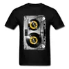 Old School Cassette Tee Shirt Nonstop Play Tape T Shirt Electronic Music Rock Tshirts for Men Birthday Gift Band T Shirt 2207152457904