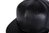 Leere schwarze Leder-Snapback-Männer und Damen-Baseballmütze, Sport, Hip-Hop, männlich, weiblich, Straße, Kopfbedeckung, Sonnenhüte