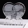 Personalizzato Love Heart Crystal Wedding PO POBUM Pictuosi immagini Framella personalizzata Decorazione per bambini Famiglia amante Famiglia Regali 220623