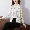 Giacche da donna Primavera Estate Cappotto corto da donna 2022 Stampa di moda Elegante Top da baseball Sciolto selvaggio Sottile da donna Protezione solare Jacke