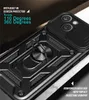 Phone cases 2 in 1 shockproof protection For Motorola Edge 30 Pro with push pull camera close window car magnetic bracket ring protective cover