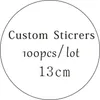 13 cm 100 stuks gepersonaliseerde bruiloftstickers zijn voorstanders dozen