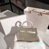 디자이너 품질 토트 여성 크리스탈 다이아몬드 핸드백 체인 어깨 가방 크로스 바디 금속 Soho Bag 디스코 가방