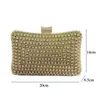 Crystal Luxury Brand Clutch для женщин вечерние свадебные кошельки и сумочка Золотая женская сумка для плеча SAC X572H