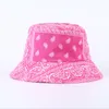 Printing Double-sided Fisherman Hat Outdoor Warm Sports Casual Cap Bucket Hats