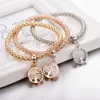 Bangle Retro Corn Chain Armband Bangles For Women Fashion Jewelry Rhinestone Tree Love Heart Cuff Charm Armband Set Bijoux Femme Raym22