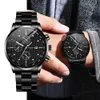 Numeri dell'orologio al quarzo Scala Data automatica Quadrante in lega Cinturino in acciaio inossidabile per uomo 2022 Orologio da polso casual Montre Homme