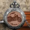 Pocket Watches Cool Motorcykeldesign Klocka Herrmidjekedjan Accessoarer Quartz Pendant Clock för pojkar Födelsedag Fars dag Souven