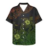 M￤ns casual skjortor m￤n cumagical skjorta m￤n mode t-shirts sommar polyester hawaiian polynesiska stam man b￤r anpassning