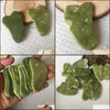 Koreansk ansiktsmassage Jade Mas Tool Guasha Board Gua Sha ansiktsbehandling Natural Stone Scra Care Healthy Face Masr Health Beauty AL8227700