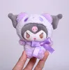 6Color 10cm en peluche Keychains jouet japonais créatif mignon dessin animé transformé Panda Kuromi Melody Yugui Dog Doll Pendant 4453253