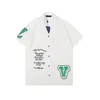 Lüks Tasarımcı Gömlek Erkek Moda Geometrik Baskı Bowling Shirt Hawaii Çiçek Günlük Gömlek Erkekler İnce Fit Kısa Kollu Elbise Gömlek 22SS 789789