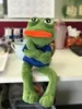 45cm Toy Soft Stuffed Pillow Magic Expression Pepe The Sad Frog Animal Plush Doll Birthday GIfts For Kids 220702