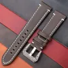 Watch Bands Cow Leather Watchband With Stainless Steel Retro Buckle Men Women 20 22 24mm Handmade Strap Band AccessoriesWatch Hele22