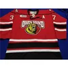 MThr 40Retro Hockey Jersey Broderie de haute qualité Personnaliser Owen Sound Attack Route Broderie Cousue Personnaliser les maillots de nom