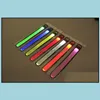 Slap Snap Bracelets المجوهرات Nylon LED Sports Wrist Strap Bands Wristband Outdoor Light Light Bracelet Flight Flare Party Concert AR