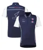 F1 Team Uniforms Officiella Samma racinguniformer Mens och kvinnors kortärmade Lapel T-shirts Anpassade snabbtorkande poloshirts