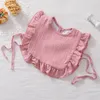 Accessoires pour cheveux Bébé Alimentation Bave Bavoir Infantile Dentelle Salive Serviette Doux Coton Burp Tissu Né Enfant Garçon Filles Couleur Unie BibsHair