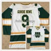 Nik1 #9 GORDIE Howe WHA NEW ENGLAND WHALERS RETRO HOCKEY JERSEY Uomo Ricamo cucito Personalizza qualsiasi numero e nome Maglie