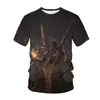 Erkek Tişörtler Oyunu Dark Souls 3D Baskı Tişörtü Erkek Kadınlar Günlük Moda O boyun boyunlu Sokak Giyim Büyük Boy Tişörtleri