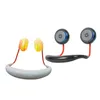 Przenośny wentylator szyi z kolorowymi światłami LED Funkcja aromaterapii USB ładowna 360 regulacja Silent Cool Fan 220505