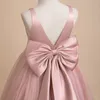 2022 Gold Glitz Ball Gown Princess Little Girls Pageant Dresses Fuchsia Little Baby Camo Flower Girl Dresses With Beads Robes de fête