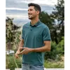 Kuegou Moda Giyim Erkekler Polo Gömlek Kısa Kollu Yoklar Yüksek Kaliteli Nefes Alabilir İnce Nakış Yaz Top Artı Boyut 6499 220524