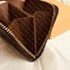 Zippy para çantası M60067 Tasarımcı Moda Kadınlar Kısa Cüzdanları Fermuarı Compact Card Coin Cep Tutucu Anahtar Koruma Cüzdanı Pochette Brown Beauty