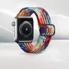 SMART BANDEN Verstelbare gevlochten solo -compatibel met smartwatch -banden Sport Loop met gesp voor Iwatch 7/6 SE