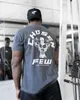 Merk Mens Katoen T-shirt Zomer Gyms Fitness Bodybuilding Shirts Mannelijke Mode Casual Korte Mouwen Tees Tops Kleding 220401