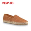 2024 dames slippers casual schoenen vintage platform espadrilles meisjes kalf beige web mode klassieke bruine bloem plat wandelschoen maat 36-42 met doos #ESP-08
