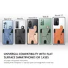 Samung iPhone LG Huawei için Cüzdan Nakit Kimliği Kredi Kartı Tutucu Kılıfları Üzerinde Universal Deri Stick Telefon Kartları Yuvası 3M Çıkartma Araba Magnetic Kickstand Mobil Cilt