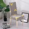 Stoelhoezen Cover Gedrukte rek antidiraste elastische stoel gebruikt voor thuiskeuken eetkamer kantoor woonkamer bruiloftsfeestjes