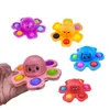 Octopus Push Bubble Face Fidget Toys Autism Sensory Children Fingertip Decompression Toys Surprise Gifts