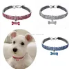 Bling Strass Collier De Chien Cristal Chiot Pet Chat Colliers De Chien Laisse Pour Petits Chiens Moyens Mascotas Accessoires S M L