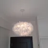 مصابيح قلادة أضواء الريش الحديثة مصباح مصباح غرفة نوم ديكور غرفة المعيش