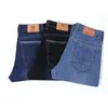 Jeans masculinos O outono de tamanho de outono Spring Fashion Casual Baggie Logo Baggie de alta qualidade Designer azul denim calma's Heat22