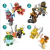 24 pz/set 4.5 cm Minifig Giocattoli Regali Phantom Ninja Serie Per Bambini Puzzle Assemblato Building Block Minifigure Giocattolo DG1002213q