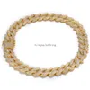 Iced Out Miami Cuban Link Chain Homme Hens Rose Gold Chains Collier Bracelet Fashion Hip Hop Jewelry2272