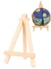 Mini Wood Display Easel Painting Tripod Tabletop Holder Stand for Small Canvases Bevalidskaartjes Tekens Foto's