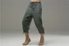 Vêtements ethniques Chinois Hommes Solide Coton Lin 3/4 Pantalon Plus Taille XL Pantalon Été Casual Lâche Japonais Harajuku Kimono PantEthnic Ethni