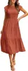 2022 Robe plissée robes Vestido Lovly couches à manches courtes grande balançoire Robe jupe décontracté fête femme Robe d'été