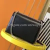 Sac à main de styliste pour femmes, sac à bandoulière, boîte originale, sacoche en cuir véritable, bourse pour femme, pochette 206r