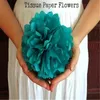 Декоративные цветы венки DIY 12'30см Большой Pompon Papon Paper Poms Pom