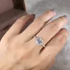 14K AU585 White Gold Women Ring Diamonds 1 2 3 4 5 Carat Heart Свадебная вечеринка годовщина кольцо модно 22081611477711