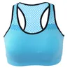 Mulheres Yoga Running Workout Sports Mesh Mesh respirável Médio suporta atividades de fitness Bras compressão de secagem rápida