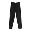 TRAF Woman White Poll's Summer Broeken Beige Hoge Taille Broek Roze Kantoorbroek Fashion Button Up Black Pant 220422