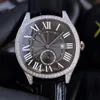 Mens 자동 기계식 시계 시계 다이아몬드 방수 사파이어 비즈니스 손목 시계 Montre de Luxe의 40mm 케이스